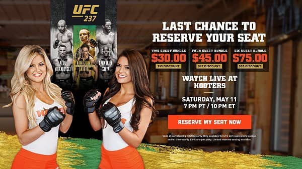 Hooters to Show UFC 237