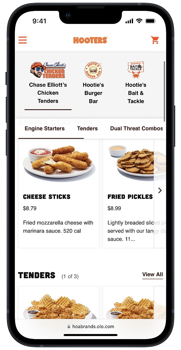 Hooters Debuts Industry-First Virtual Food Court Powered by Olo Technology