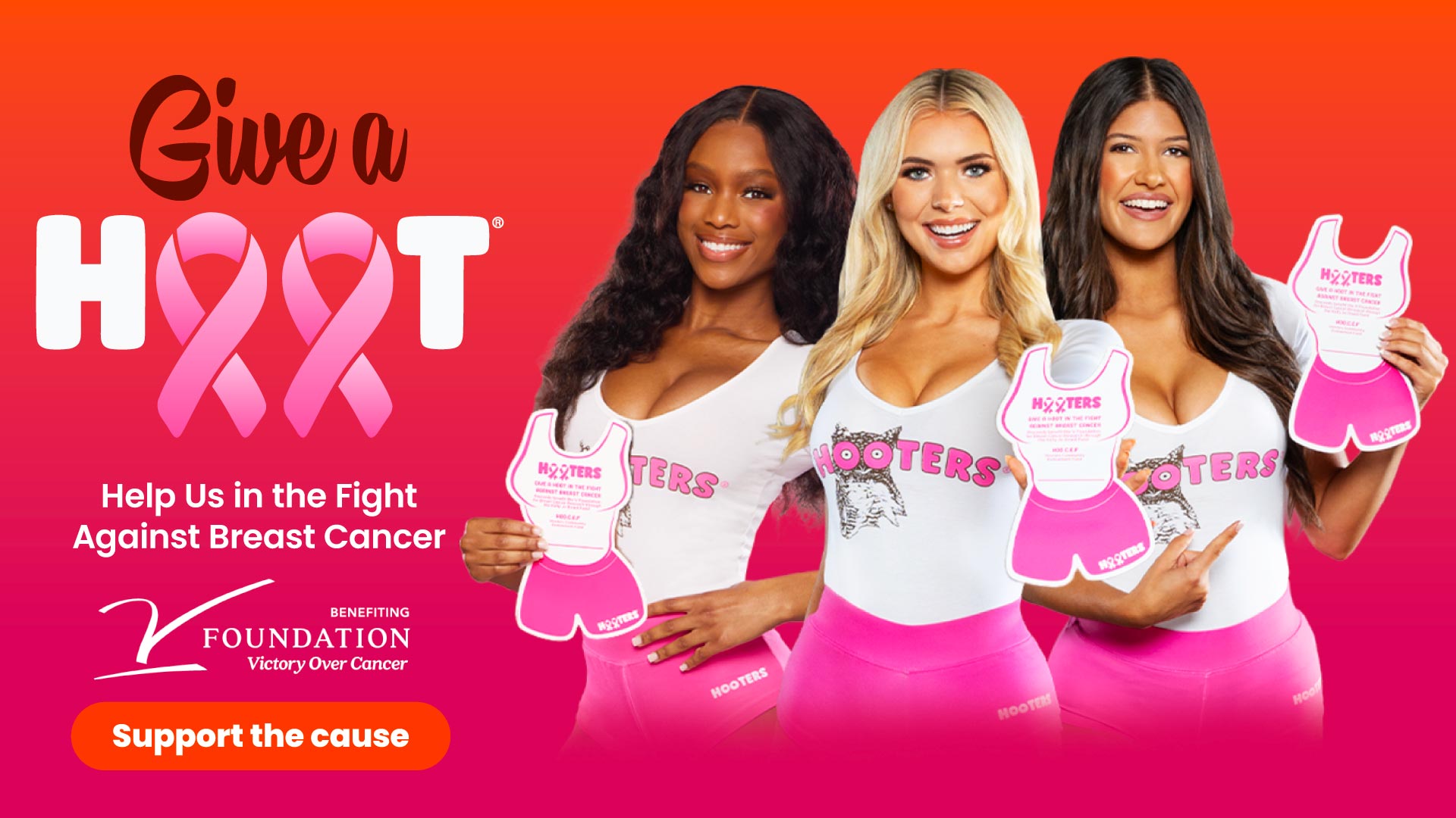 Give A Hoot. Help Hooters in the Fight Against Breast Cancer