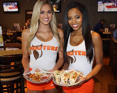 Hooters Girls With Food
