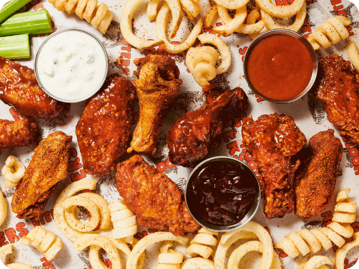 20$ Off Orders of $50 or More (max savings of $20) on Hooters menu items